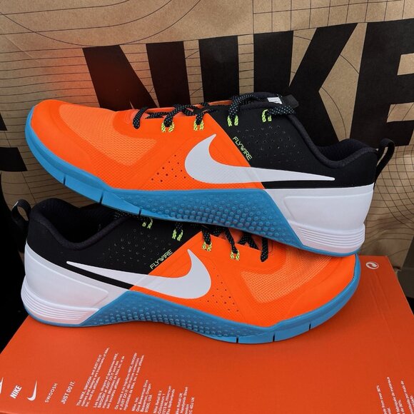 NEW Nike Metcon 1 OG 'Total Orange Blue Lagoon' FQ1854-800 Men Size 12.5 - Picture 1 of 7
